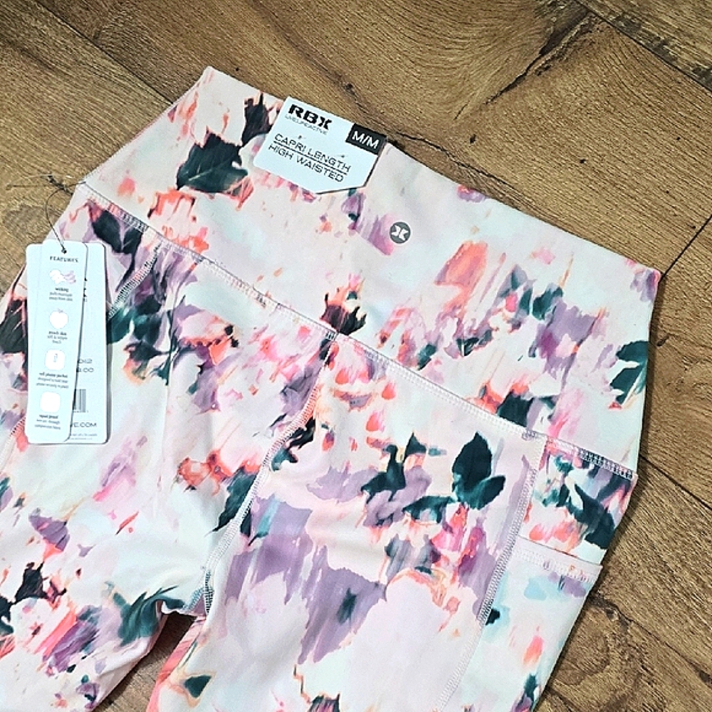 RBX Artistic Pink and Purple Leggings - Picture 4 of 9